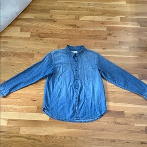 Madewell Blue Denim Button-Up Shirt